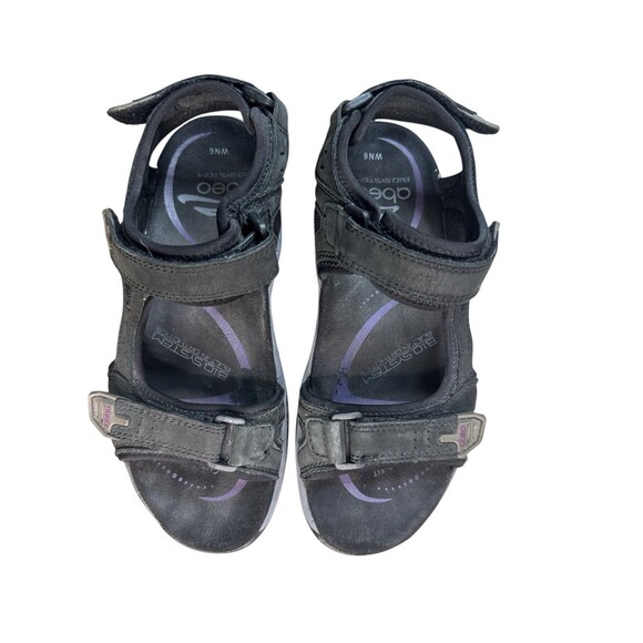 ABEO Huntington System Sport Sandals Size 6 Black Adjustable Straps Orthotic - Picture 6 of 9